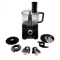 GRADE A1 - electriQ 6-in-1 700W Multifunctional Compact Food Processor - Stainless Steel & Black