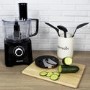 electriQ 6-in-1 700W Multifunctional Compact Food Processor - Stainless Steel & Black