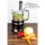 electriQ 7-in-1 800W Multifunctional Touch Control Food Processor - Stainless Steel & Black - EIQFPPREM
