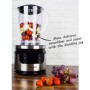 electriQ 7-in-1 800W Multifunctional Touch Control Food Processor - Stainless Steel & Black - EIQFPPREM