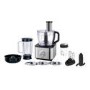 Refurbished electriQ 10-in-1 1100W Multifunctional Food Processor with Blender in Stainless Steel and Black