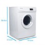 GRADE A2 - electriQ Freestanding 7kg Vented Tumble Dryer - White