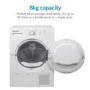 Refurbished electriQ EIQFSTDC8 Freestanding Condenser 8KG Tumble Dryer