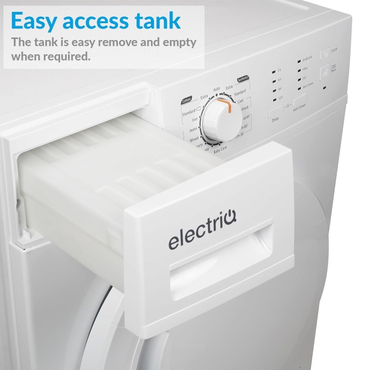 Refurbished electriQ EIQFSTDC8 Freestanding Condenser 8KG Tumble Dryer
