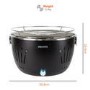 electriQ Portable Smokeless BBQ - Lotus Style with Fan