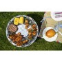 Refurbished electriQ Portable Smokeless Charcoal BBQ Lotus Style Grill with Fan