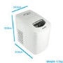 GRADE A2 - electriQ Counter Top Ice Maker in White