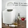 GRADE A1 - electriQ Counter Top Ice Maker in White