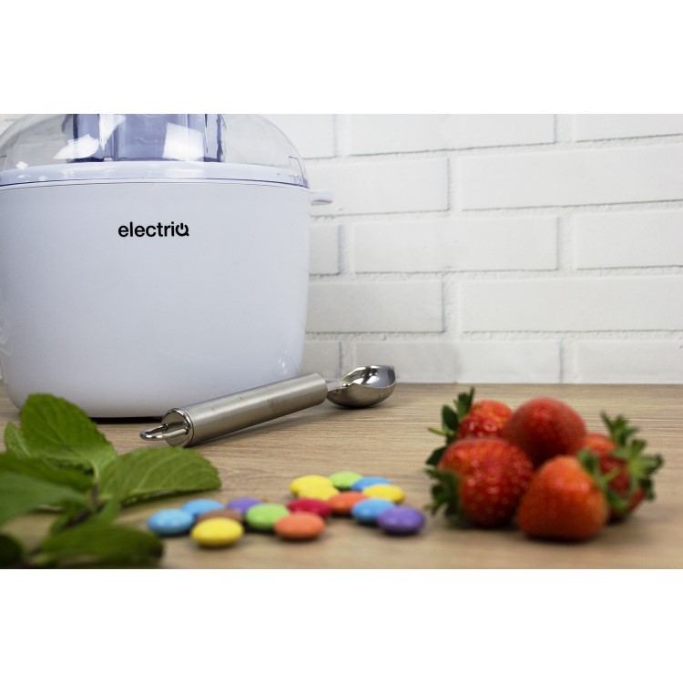 GRADE A1 - electriQ Ice Cream Maker Sorbet and Frozen Yoghurt Machine 1.8 Litre