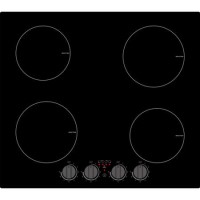 Refurbished electriQ EIQIND60K 60cm 4 Zone Induction Hob with Knob Controls