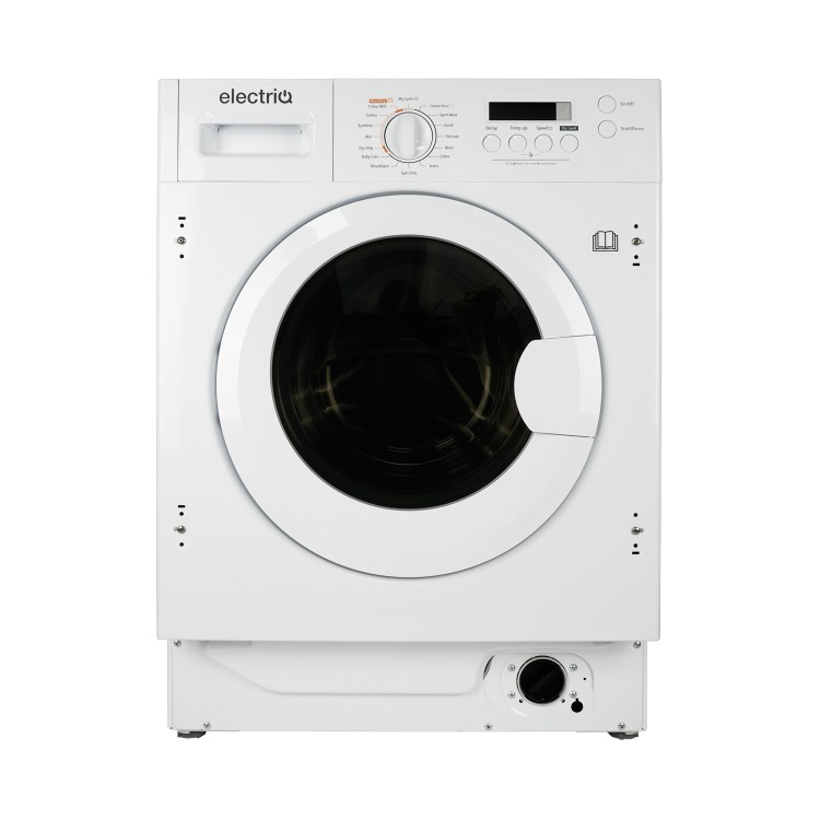 Refurbished electriQ EIQINTWD148 Integrated 8/6KG 1400 Spin Washer Dryer