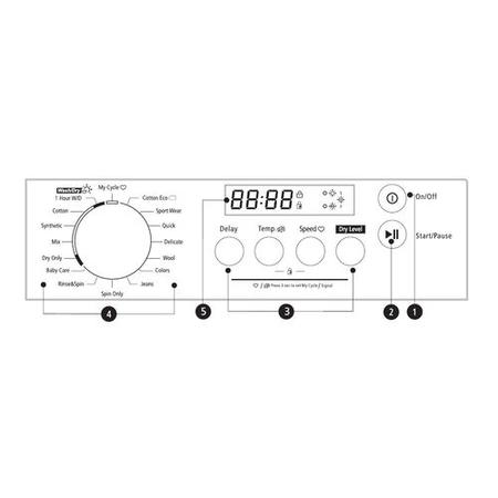 GRADE A2 - electriQ 8kg Wash 6kg Dry 1400rpm Integrated Washer Dryer - White