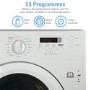 GRADE A2 - electriQ 8kg Wash 6kg Dry 1400rpm Integrated Washer Dryer - White