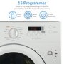 Refurbished electriQ EIQINTWD148 Integrated 8/6KG 1400 Spin Washer Dryer White