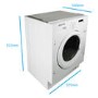 GRADE A2 - electriQ 8kg Wash 6kg Dry 1400rpm Integrated Washer Dryer - White