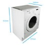 Refurbished electriQ EIQINTWD148 Integrated 8/6KG 1400 Spin Washer Dryer White