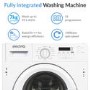 GRADE A2 - electriQ 7kg 1400rpm Integrated Washing Machine - White