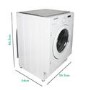 GRADE A2 - electriQ 7kg 1400rpm Integrated Washing Machine - White