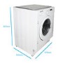 GRADE A2 - electriQ 7kg 1400rpm Integrated Washing Machine - White