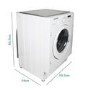 Refurbished electriQ EIQINTWM149 Integrated 9KG 1400 Spin Washing Machine White