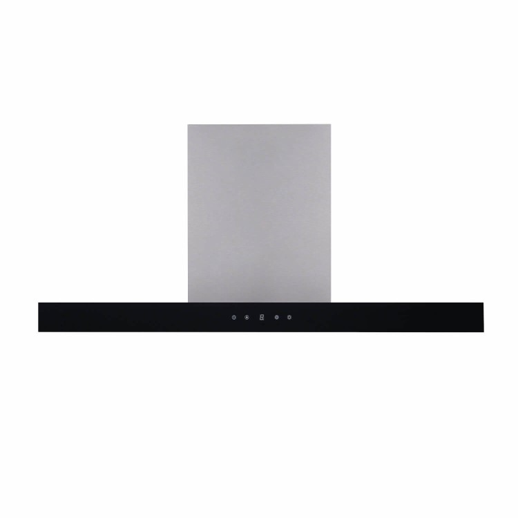 electriQ 90cm Wall Mounted Chimney Hood with LED Light Plate
