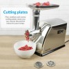 electriQ Electric Meat Grinder Beef Mincer and Sausage Maker Machine - Stainless Steel