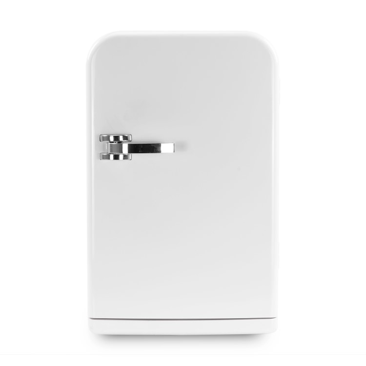 electriQ 15L Hot and Cold Portable Mini Fridge with 12V Car Adapter  - White