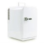 electriQ 15L Hot and Cold Portable Mini Fridge with 12V Car Adapter  - White