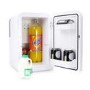 electriQ 15L Hot and Cold Portable Mini Fridge with 12V Car Adapter  - White