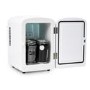 GRADE A1 - electriQ 4L Hot and Cold Mini Fridge with 12V Car and UK Mains Plug - White