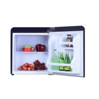 GRADE A1 - electriQ Mini Retro Table Top Fridge in Black