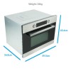 ElectriQ 44 litre Built-In Combination Microwave Oven in Stainless Steel