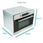 ElectriQ 44 litre Built-In Combination Microwave Oven in Stainless Steel