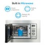 electriQ Built-In 800W Microwave with Grill - Stainless Steel