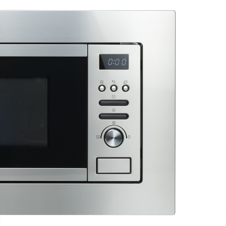 electriQ Built-In 800W Microwave with Grill - Stainless Steel