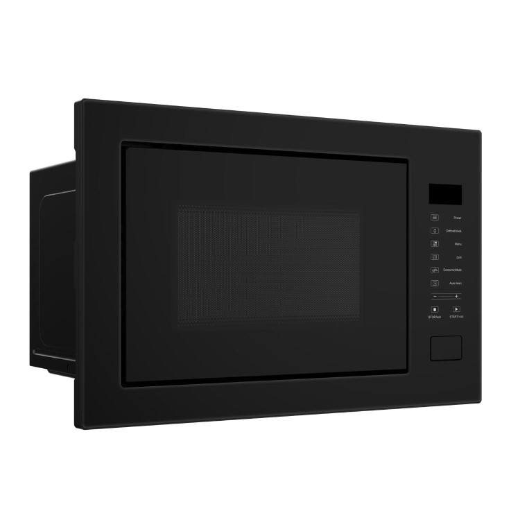 Refurbished 25L Built-in Microwave with Grill - Black