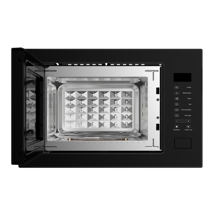 electriQ 25L Built-In Microwave with Grill - Black
