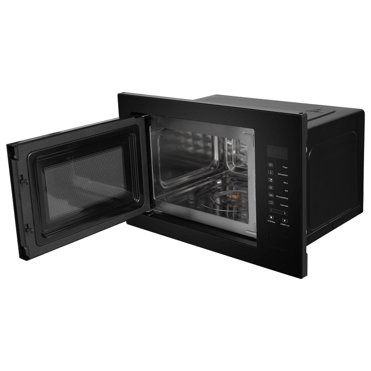 electriQ 25L Built-In Microwave with Grill - Black