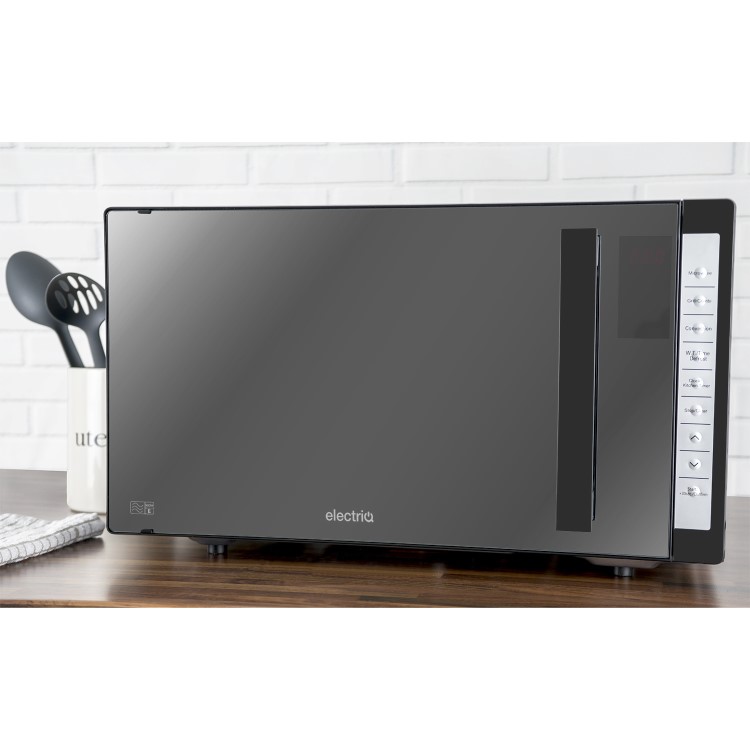 electriQ 25L 900W Freestanding Digital Combination Microwave - Black and Stainless Steel