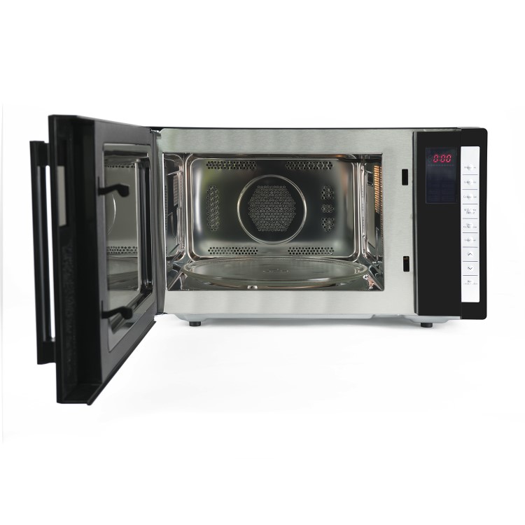 electriQ 25L 900W Freestanding Digital Combination Microwave - Black and Stainless Steel