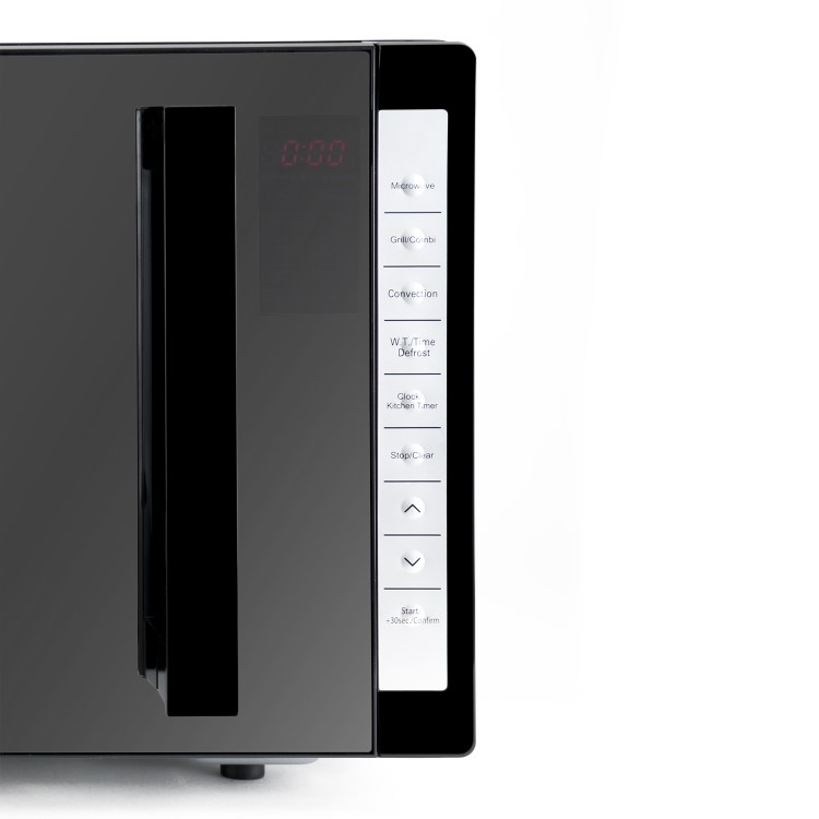 electriQ 25L 900W Freestanding Digital Combination Microwave - Black and Stainless Steel
