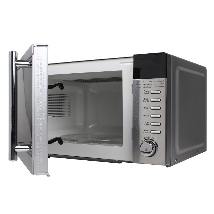 electriQ EIQMW8SSEL 20L 800W Freestanding Microwave with Grill and Digital Display in Stainless Steel