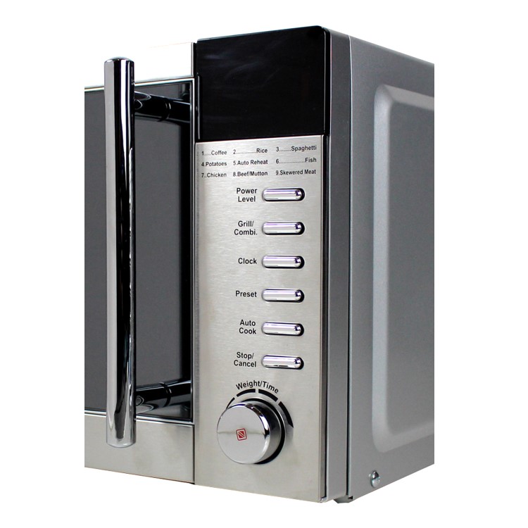 electriQ EIQMW8SSEL 20L 800W Freestanding Microwave with Grill and Digital Display in Stainless Steel