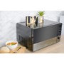 GRADE A2 - electriQ 25L 900W Freestanding Microwave with Digital Display in Black