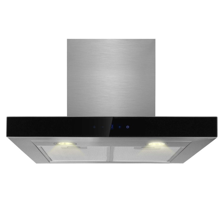 electriQ 60cm Box Slimline Touch Control Chimney Cooker Hood  -  5 Year warranty
