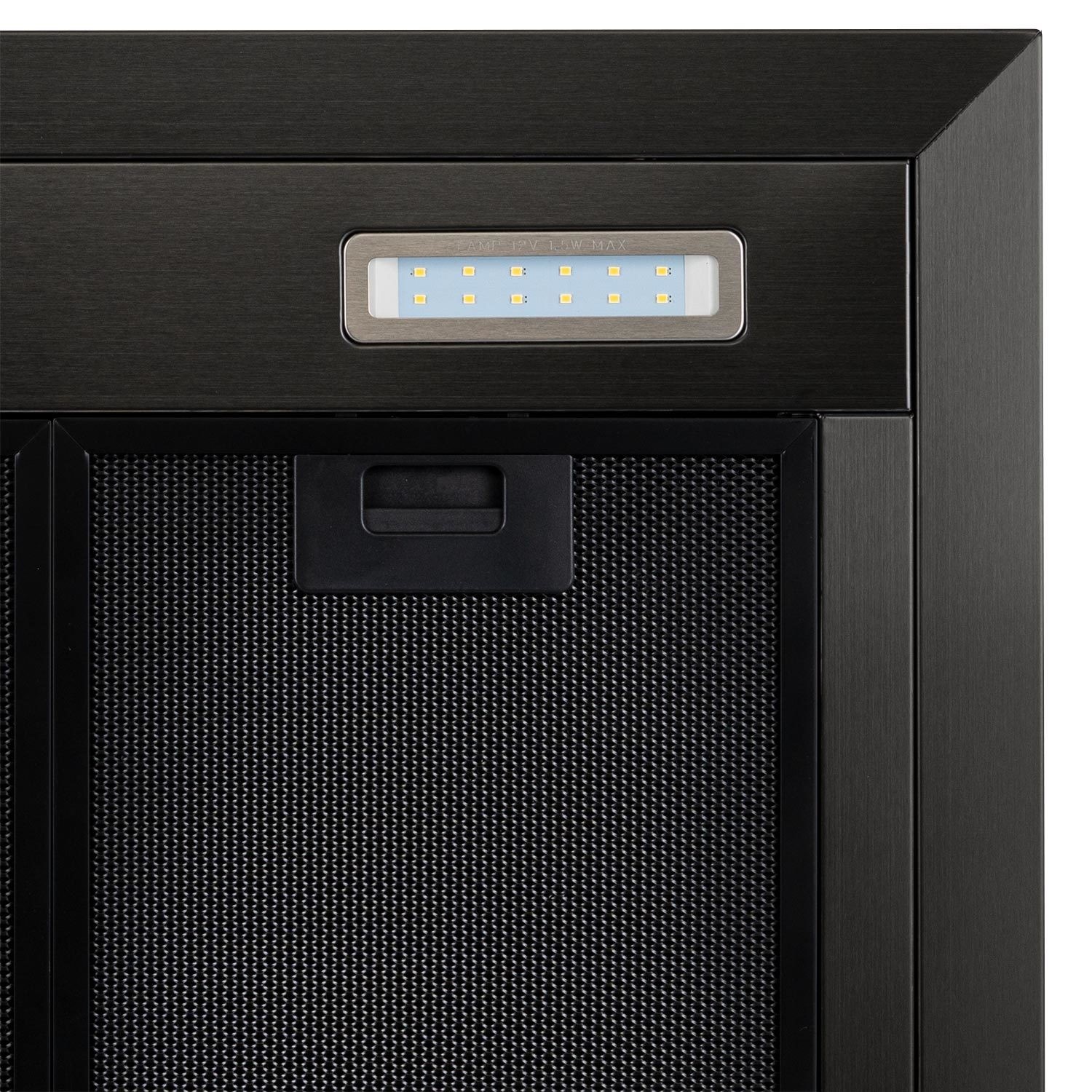 ElectriQ 90cm Slimline Cooker Hood With Slim Depth Black Stainless electriq-90cm-slimline-cooker-hood-with-slim-depth-black-stainless