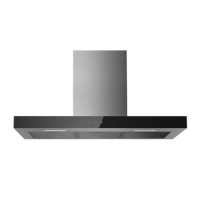 electriQ 90cm Slimline Box Touch Control Stainless Steel Wall Mounted Chimney Cooker Hood  -  5 Year warranty