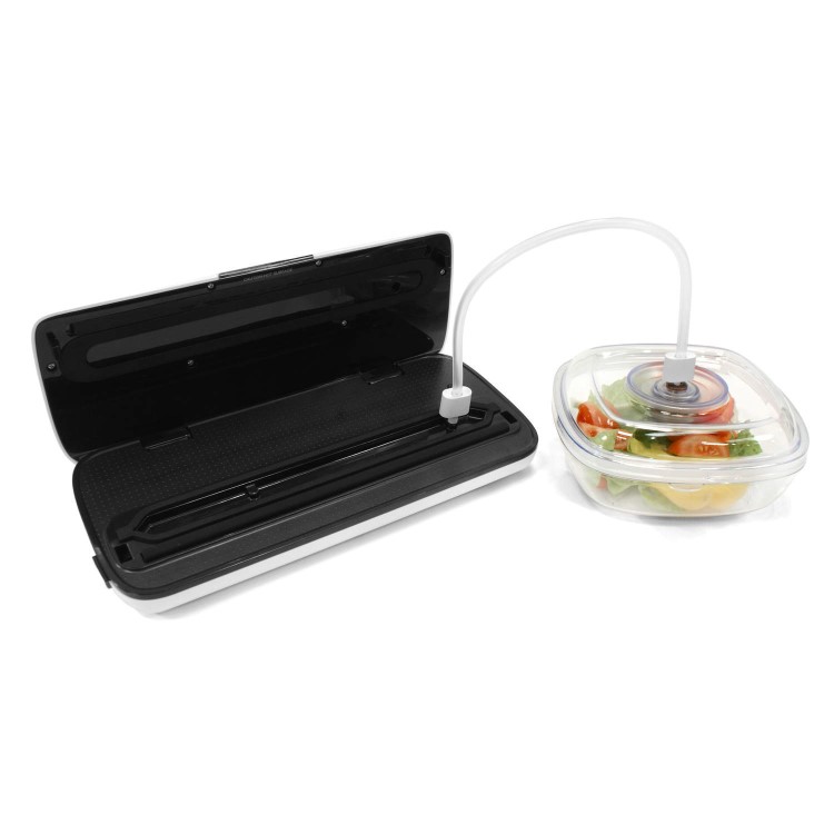 electriQ Food Saver Vacuum Sealer Machine with Gentle Setting - White