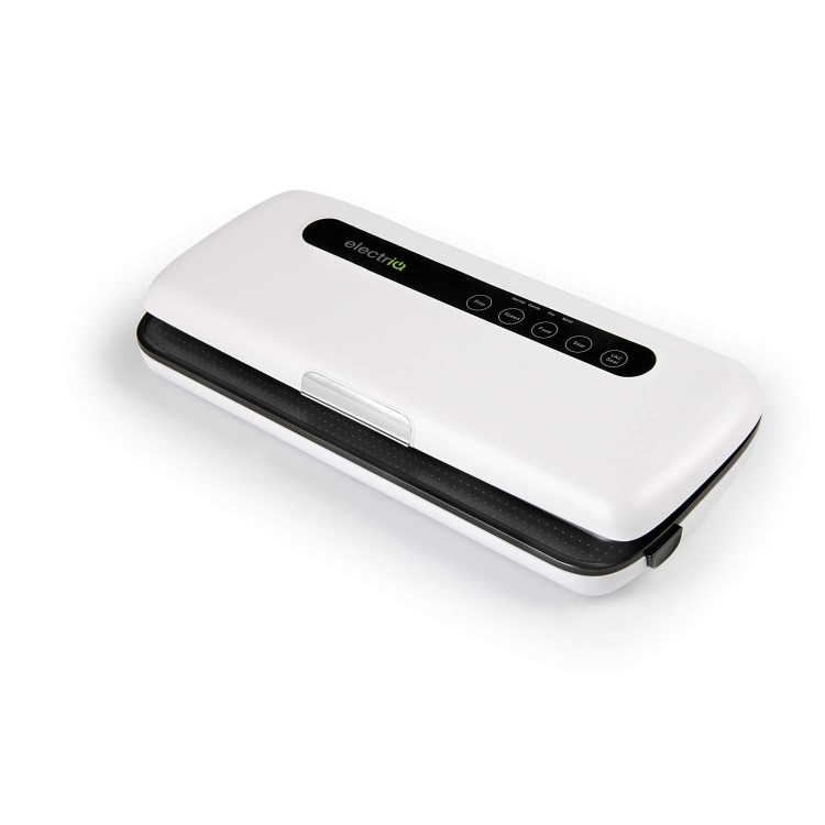 electriQ Food Saver Vacuum Sealer Machine with Gentle Setting - White