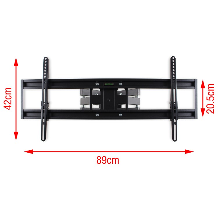GRADE A2 - electriQ Multi-Action Articulating TV Wall Bracket for TVs up to 80" with VESA up to 800 x 400mm and 45kg Load
